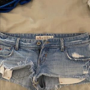 Distressed Hollister shorts